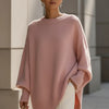Oversized Knit Poncho Sweater