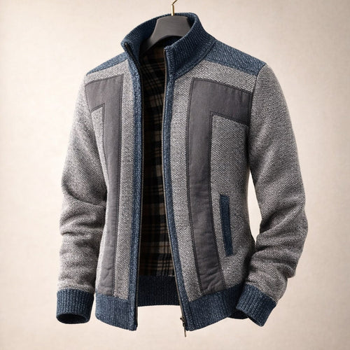 Rafael Lined Knit Zip Jacket