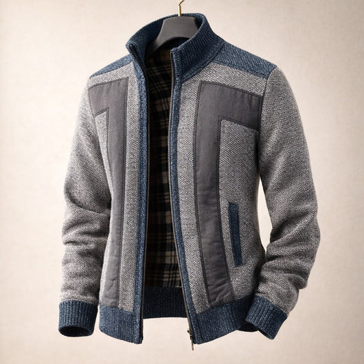 Rafael Lined Knit Zip Jacket