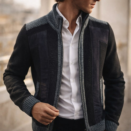 Rafael Lined Knit Zip Jacket